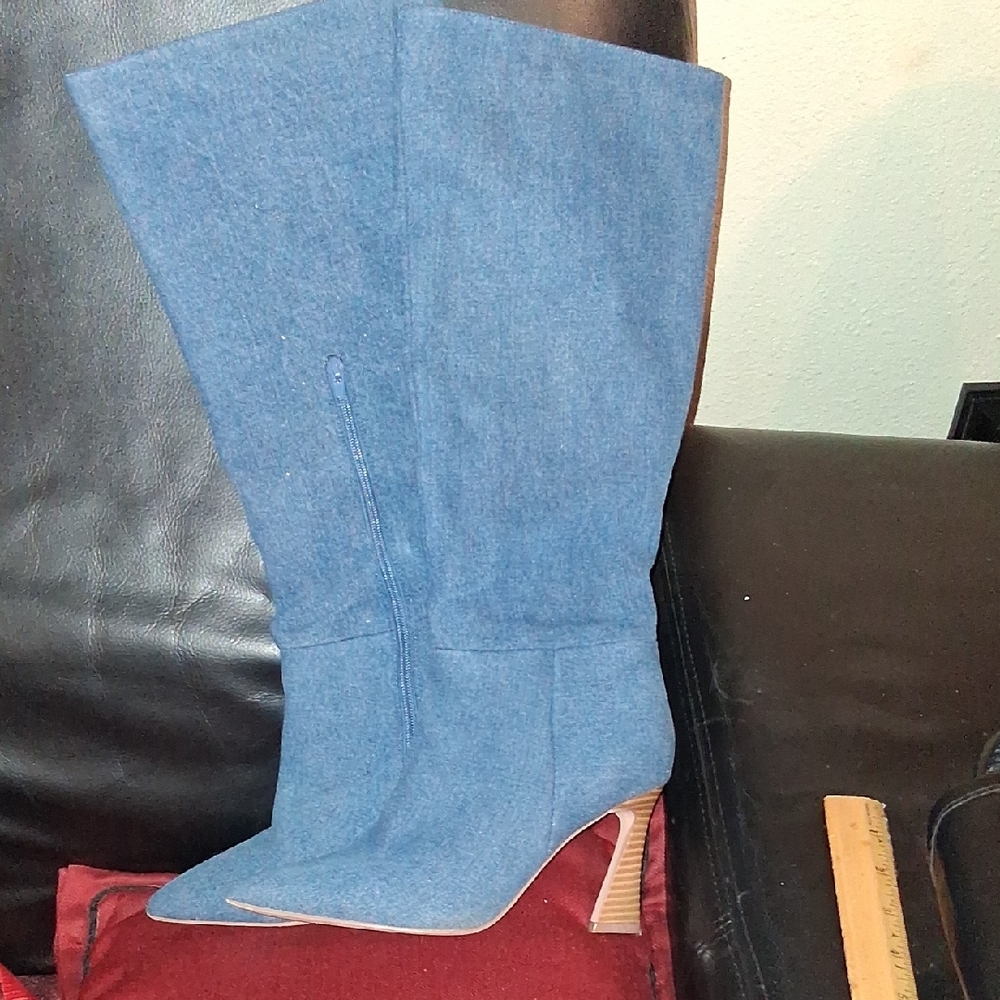 Denim Boots